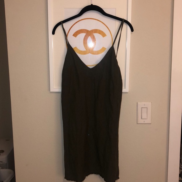 Hunter green backless sundress - Picture 1 of 2